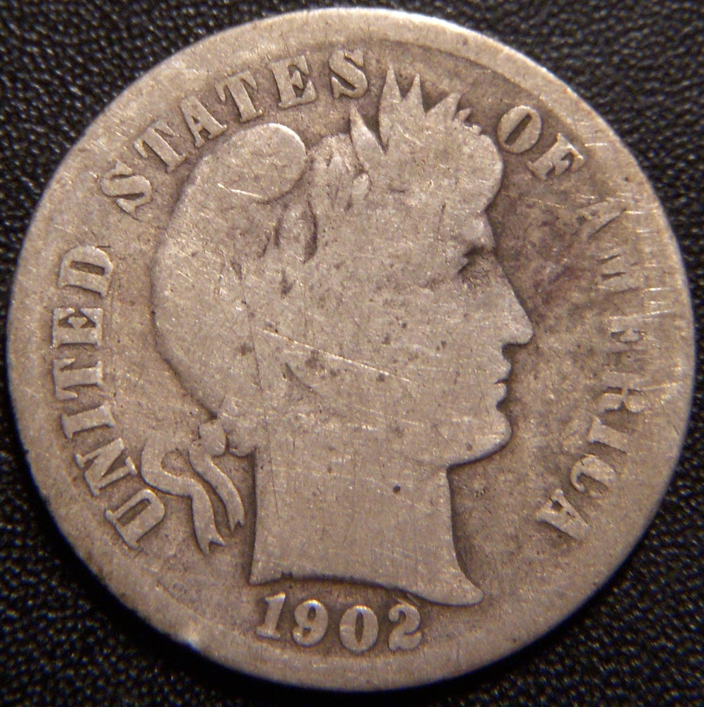 1902 Barber Dime - Good