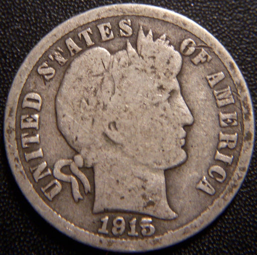 1915 Barber Dime - Good