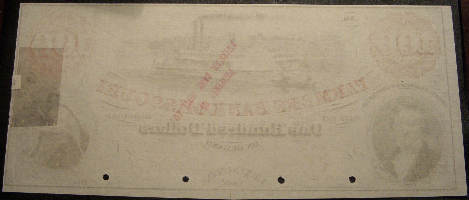 $100 The Farmers Bank of Missouri Lexington, MO Note