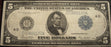 1914 4-D $5 Federal Reserve Note - FR# 859