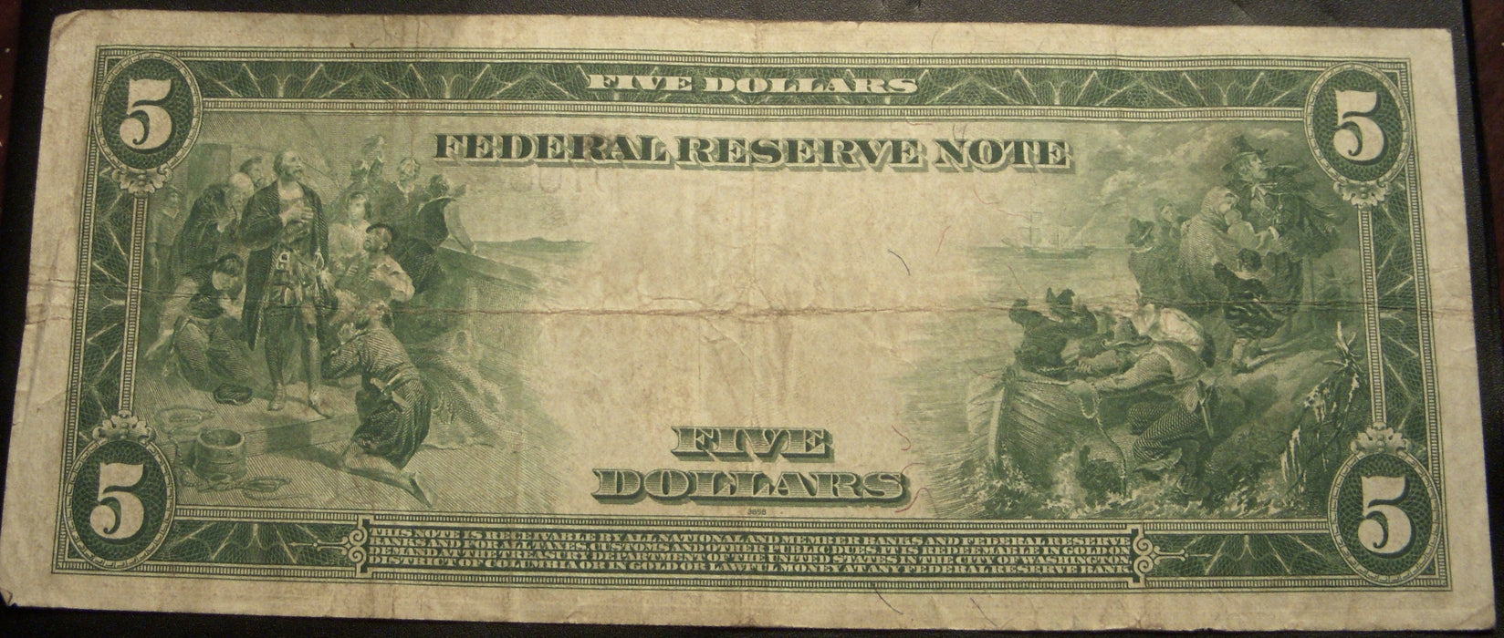 1914 4-D $5 Federal Reserve Note - FR# 859