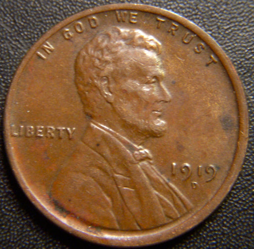 1919-D Lincoln Cent - AU