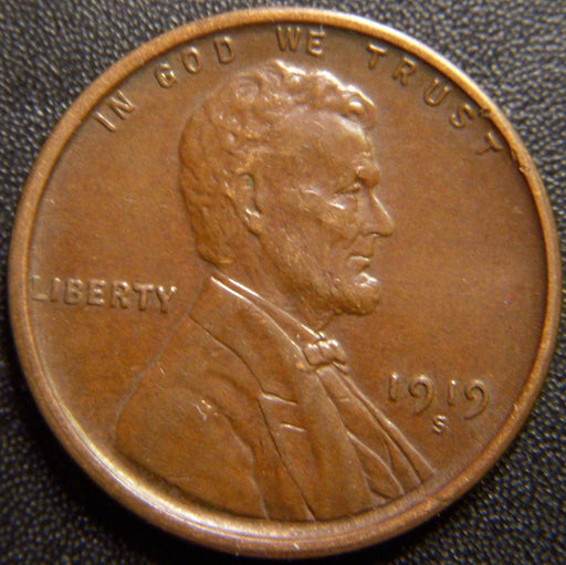 1919-S Lincoln Cent - AU