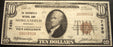 1929 $10 National Bank Note - Morganfield, KY Bank# 7490
