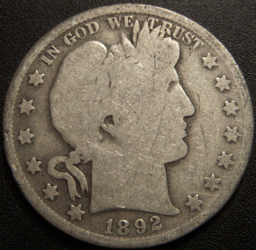 1892 Barber Half Dollar - Good