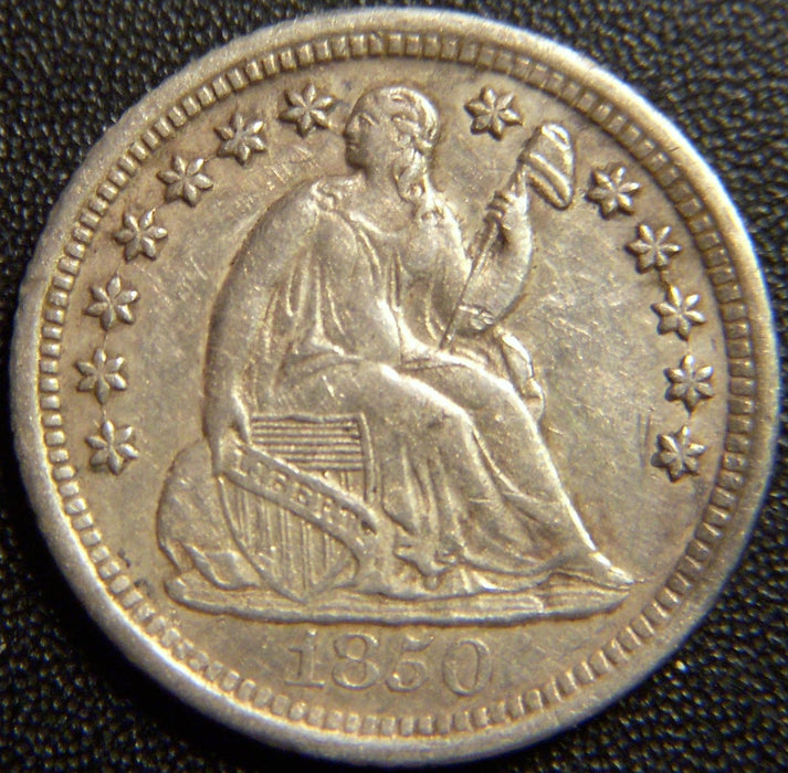 1850-O Seated Half Dime - AU