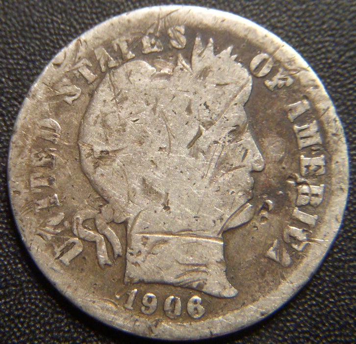 1906-O Barber Dime - Good