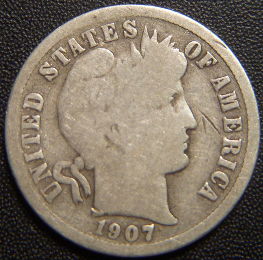 1907-S Barber Dime - Good