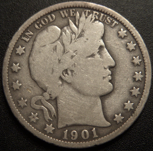 1901-O Barber Half Dollar - Very Good