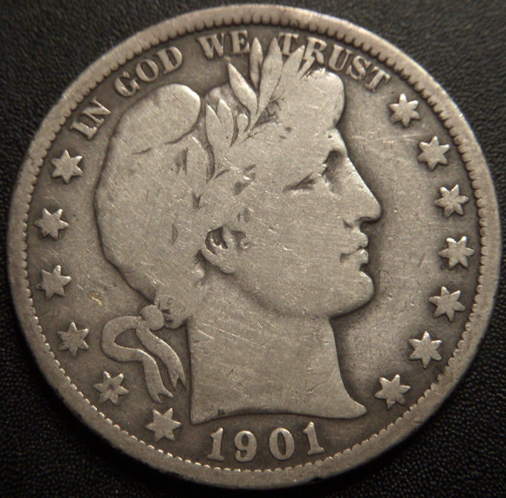 1901-O Barber Half Dollar - Very Good