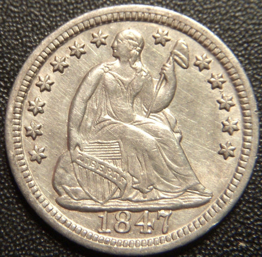 1847 Seated Half Dime - Extra Fine