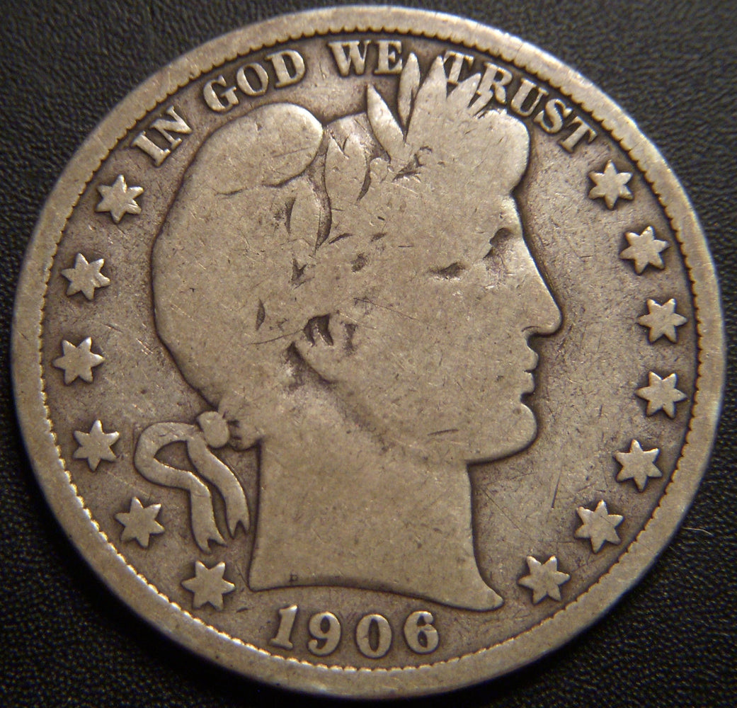 1906-D Barber Half Dollar - Good