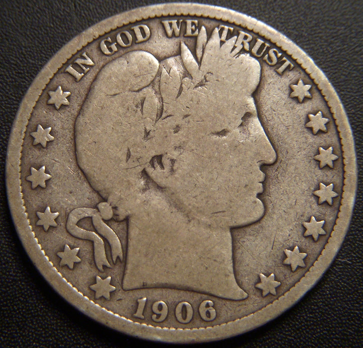 1906-D Barber Half Dollar - Good