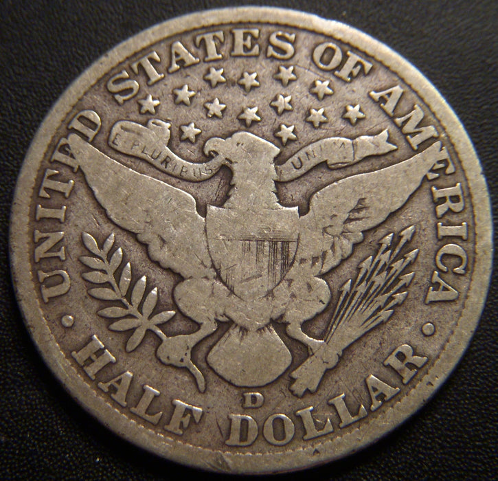 1906-D Barber Half Dollar - Good