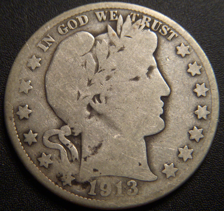 1913-D Barber Half Dollar - Good