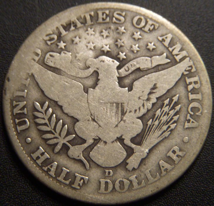 1913-D Barber Half Dollar - Good