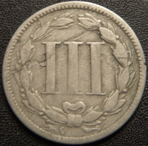 1866 Three Cent - Fine