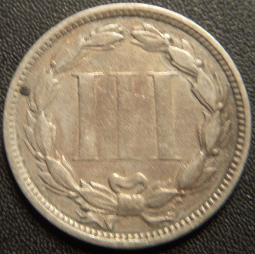 1867 Three Cent - Very Good