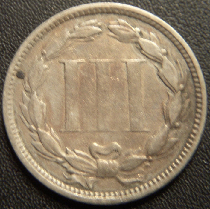 1867 Three Cent - Very Good