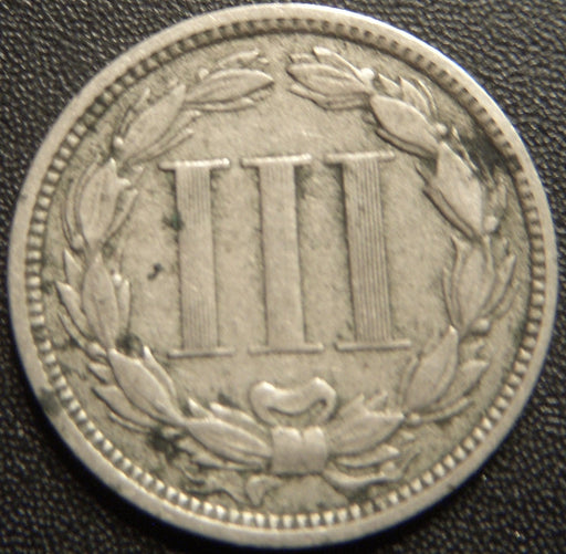 1868 Three Cent - Very Good