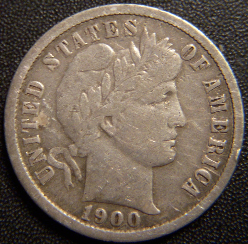 1900 Barber Dime - Very Good