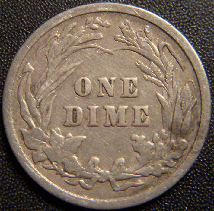 1900 Barber Dime - Very Good