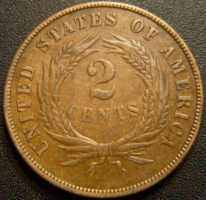 1872 Two Cent - Extra Fine