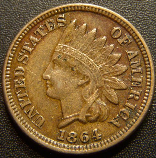 1864 Indian Head Cent - Copper Nickel Extra Fine