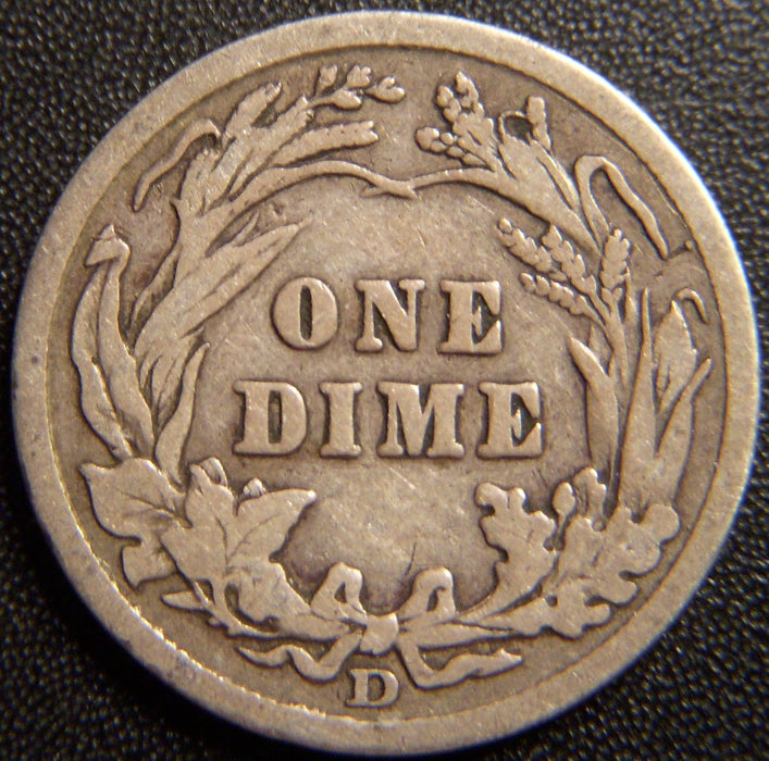 1908-D Barber Dime - Very Good