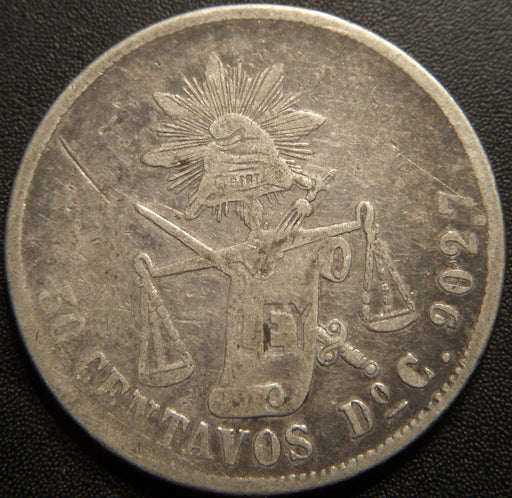 1884 DoC 50 Centavos - Mexico