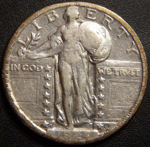 1924-D Standing Quarter - Very Fine