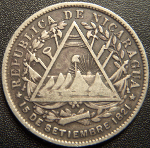1887H 20 Centavos - Nicaragua