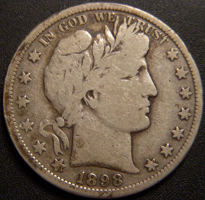 1898-S Barber Half Dollar - Very Good