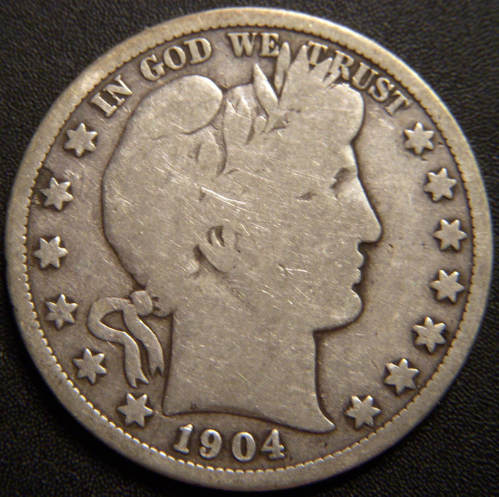 1904-S Barber Half Dollar - Good+