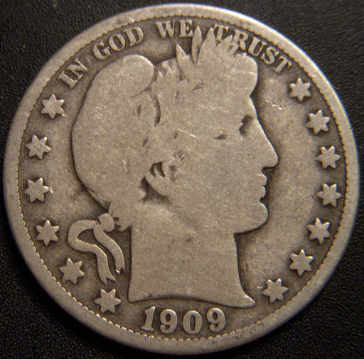 1909-O Barber Half Dollar - Good