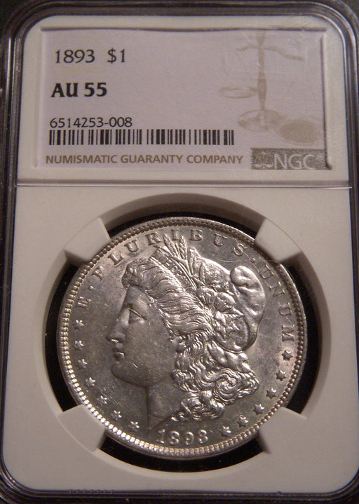 1893 Morgan Dollar - NGC AU 55