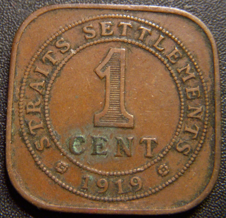 1919 1 Cent - Straights Settlements