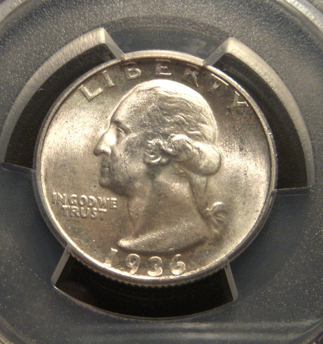 1936-D Washington Quarter - PCGS MS65