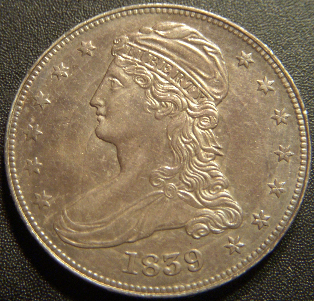 1839 Bust Half Dollar - AU+