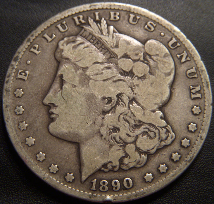 1890-CC Morgan Dollar - Very Good