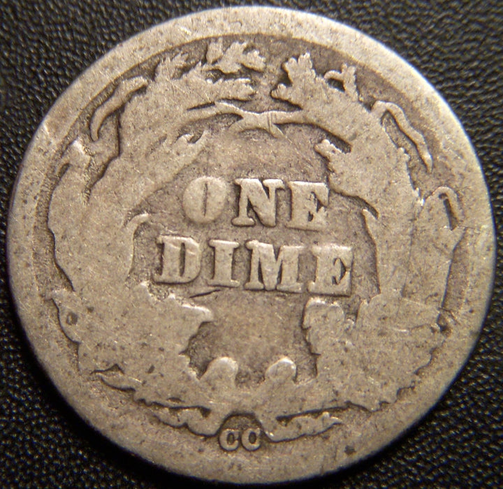 1876-CC Seated Dime - Good