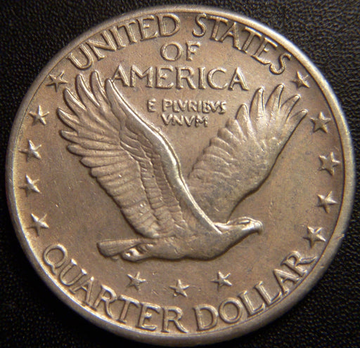 1923-S Standing Quarter - AU