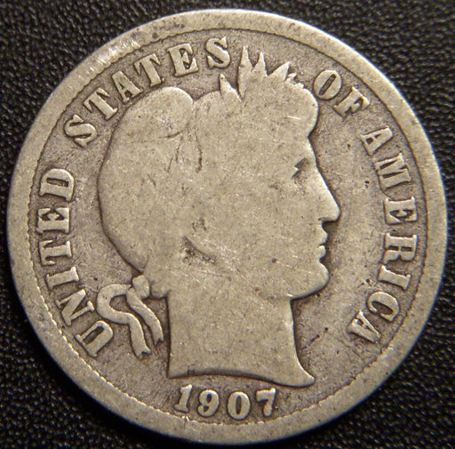 1907-D Barber Dime - Good