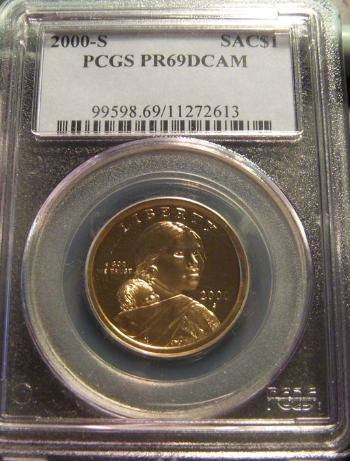 2000-S Sacagawea Dollar - PCGS PR69DCAM