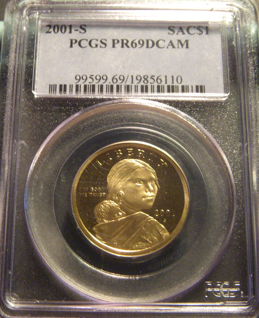 2001-S Sacagawea Dollar - PCGS PR69DCAM