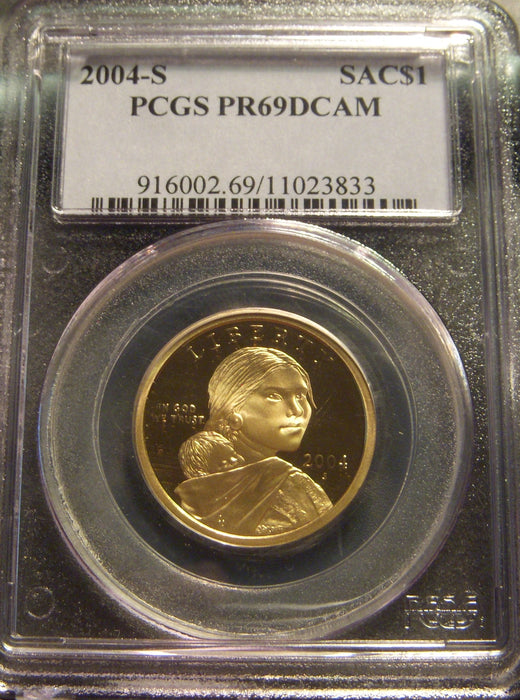 2004-S Sacagawea Dollar - PCGS PR69DCAM