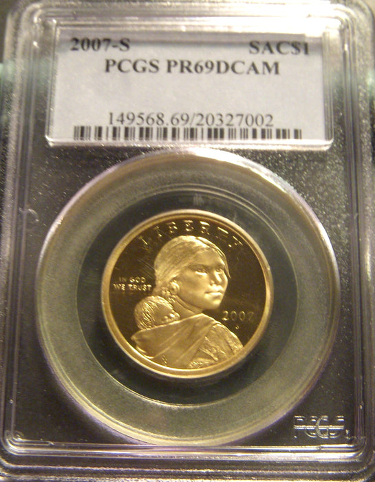 2007-S Sacagawea Dollar - PCGS PR69DCAM