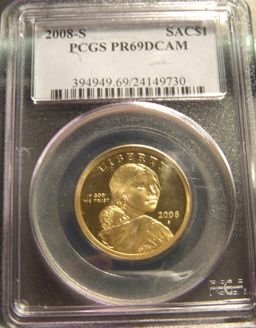 2008-S Sacagawea Dollar - PCGS PR69DCAM