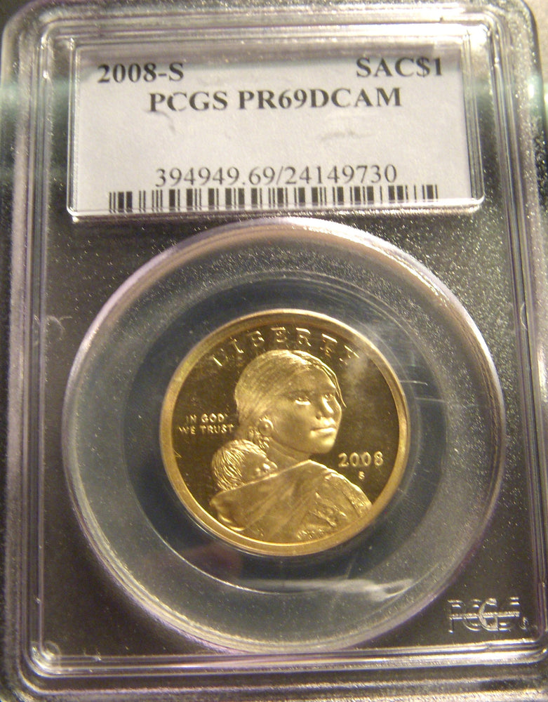2008-S Sacagawea Dollar - PCGS PR69DCAM