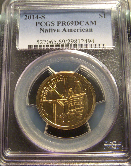 2014-S Sacagawea Dollar - PCGS PR69DCAM